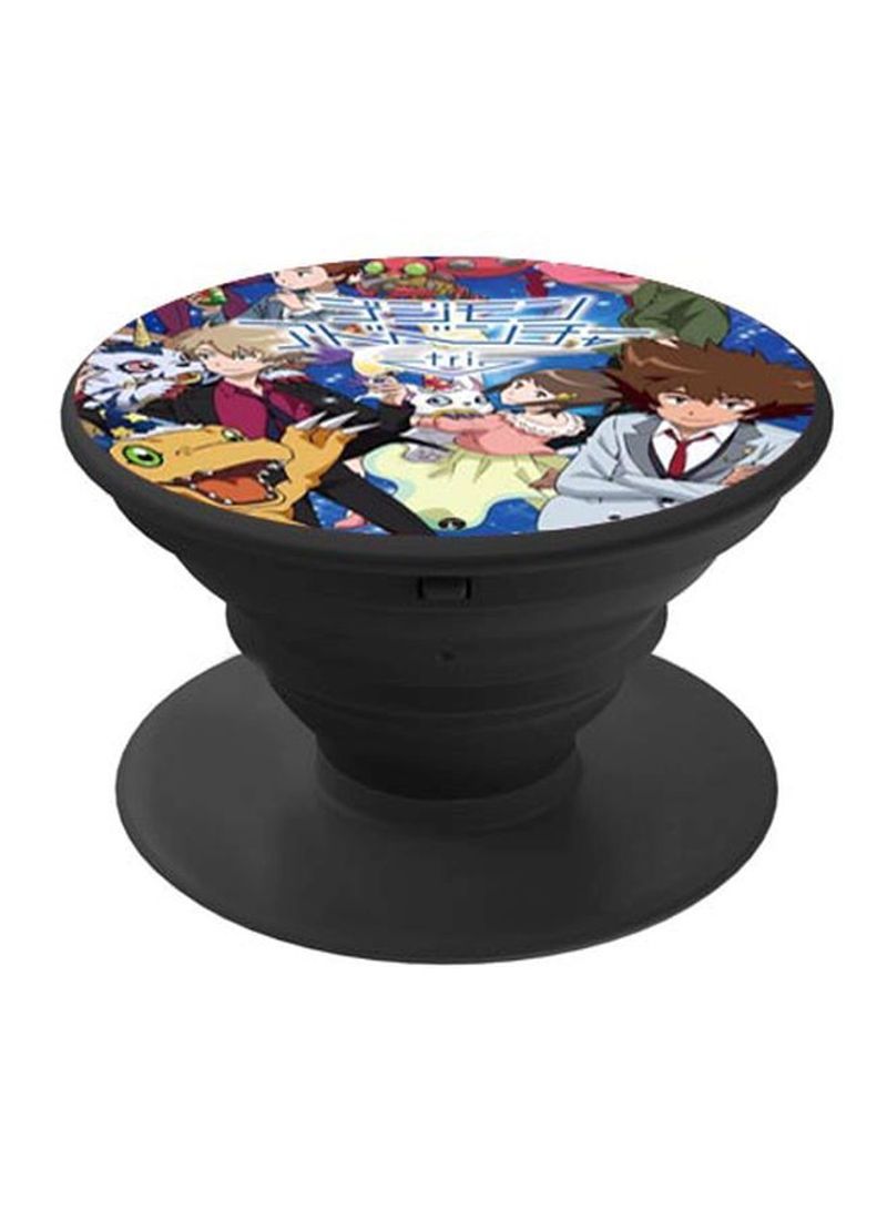 RKN Printed Pop Socket Phone Holder Black/Grey/Green - Image 1