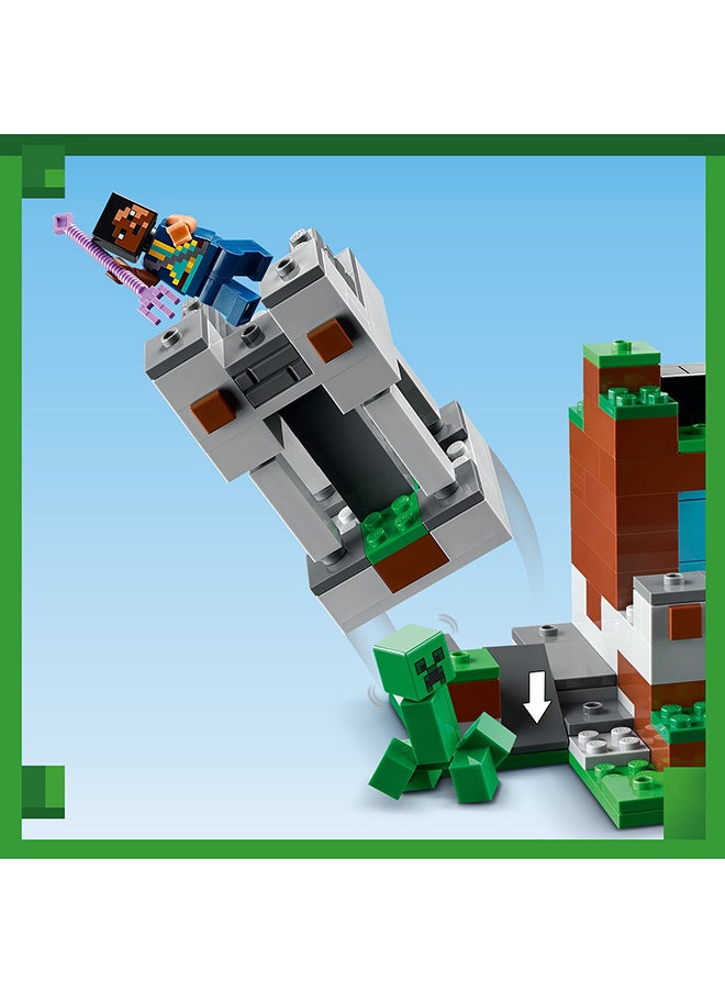 LEGO - Minecraft The Sword Outpost Building Toy Set With A Sentinel Soldier, Guardian Warrior, Allay, Skeleton, Creeper And A Pig; Includes A Jukebox And A Record To ‘Play’; For Kids Aged 8+ (427 Pieces) 21244 - Image 1