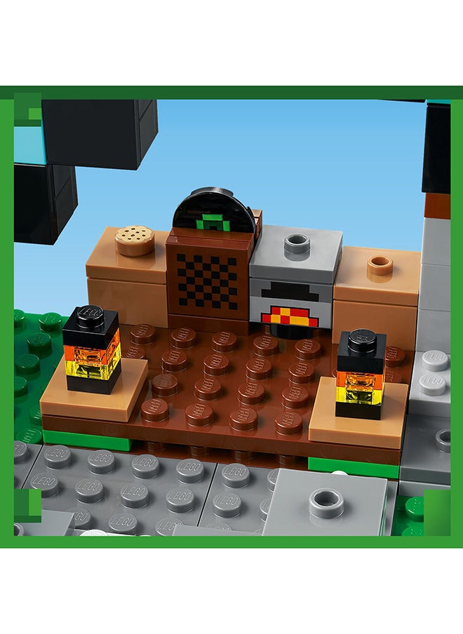 LEGO - Minecraft The Sword Outpost Building Toy Set With A Sentinel Soldier, Guardian Warrior, Allay, Skeleton, Creeper And A Pig; Includes A Jukebox And A Record To ‘Play’; For Kids Aged 8+ (427 Pieces) 21244 - Image 1