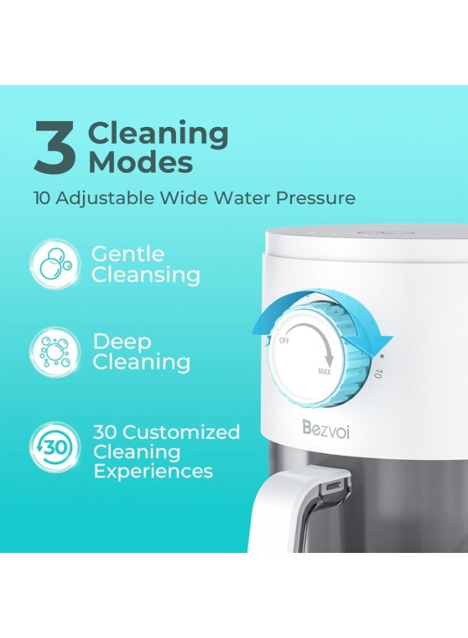 Bezvoi Water Flossers for Teeth Cleaning, 10 Water Pressure Settings & 3 Modes for Orthodontic, Braces, Sensitive Gums, 6 Jet Tips for Multiple Users, Water Dental Pick for Kids, Adults and Seniors - Image 3