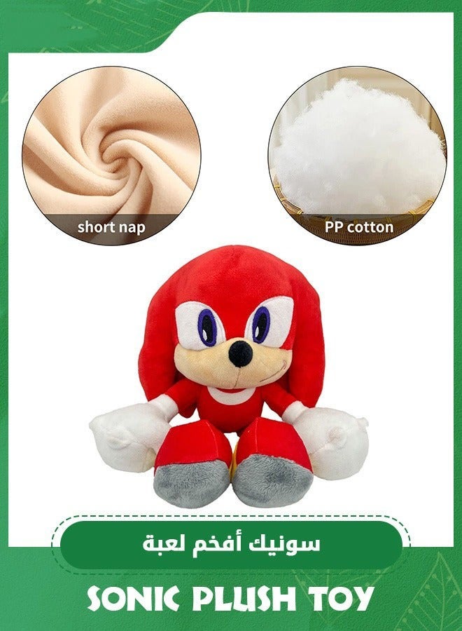 DURKU 12'' Sonic Red Knuckles Plush Toy - Super Soft Animal Stuffed Doll, Ideal Hugging Gift for Kids and Sonic Enthusiasts - Image 3