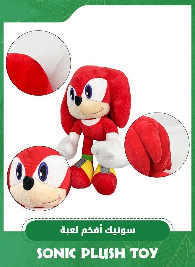 DURKU 12'' Sonic Red Knuckles Plush Toy - Super Soft Animal Stuffed Doll, Ideal Hugging Gift for Kids and Sonic Enthusiasts - Image 4