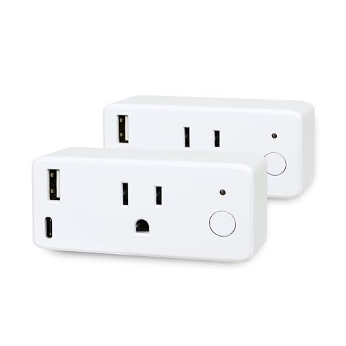 Feit Electric Smart Plug Works with Alexa and Google Home No hub Required 24 GHz Network Only Remote Control from Anywhere 15 Amp Indoor Outlet for Home Appliances Smart Plug USB Ports 2 - Image 3
