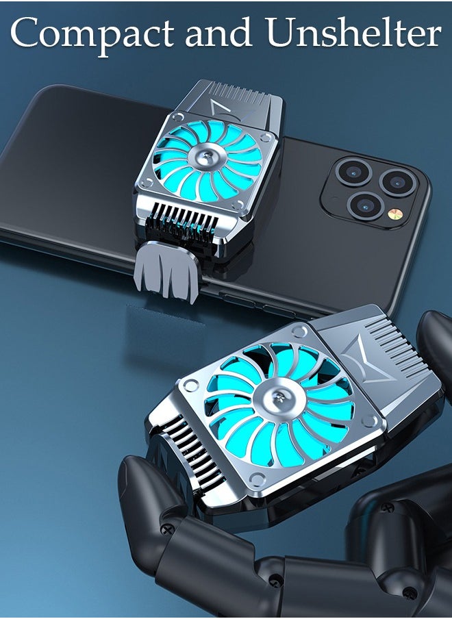 DUNISO Phone Cooler for Live Streaming and Gaming, Fast Phone Cooling Fan, Cellphone Radiator for Mobile Gaming TikTok Live Strea, Fit All Types of iPhone Android Smartphones  - Image 5