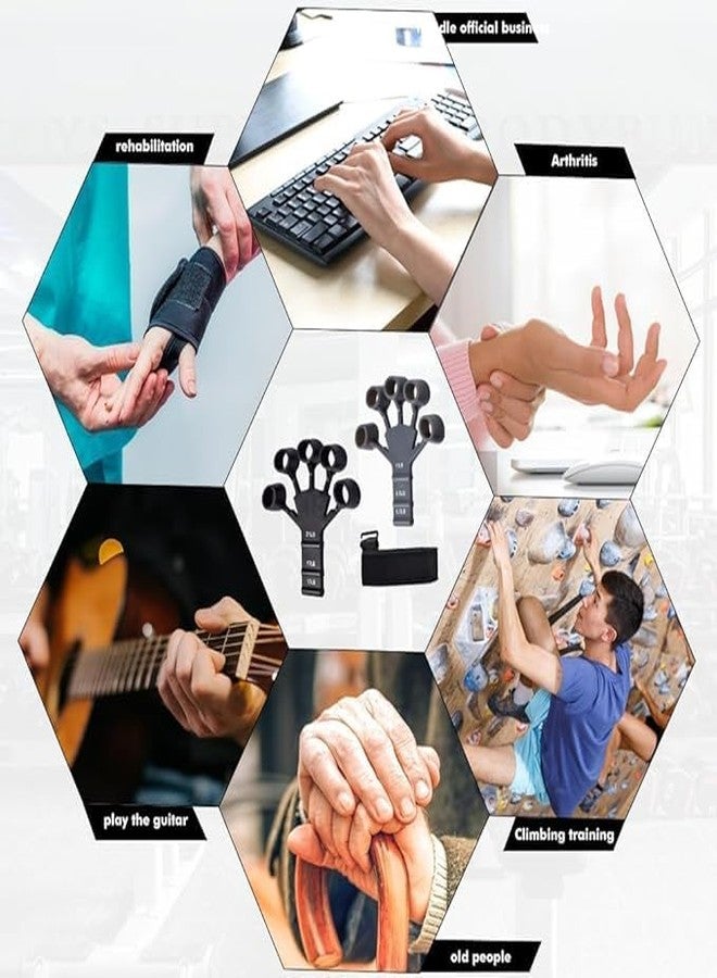 ALN Premium Adjustable Hand Gripper with Finger Exerciser Combo for Wrist and Finger Strengthener power | Increase Hand Grip| Forearm & Veins| Exercise Equipment| Grip Training for Men & Women - Image 4