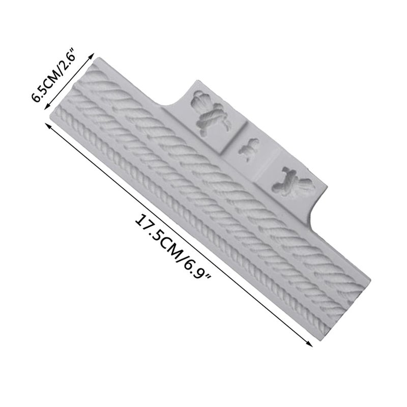 FOYARA Ropes and Knots Silicone Mold for Fondant Cake Decorating Cupcakes Sugarcraft Cookies Candies Cards and Clay DIY Baking Tools - Image 5