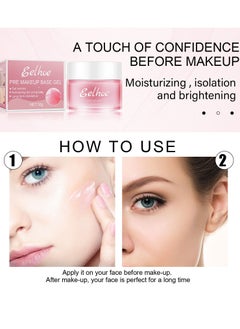 EELHOE Hydrating Primer Face Makeup for Dry or Oily Skin, Silk Pore and Wrinkle Minimizer, Silicone and Oil Free Gel Formula with Cooling Effect (30g)  - Image 5