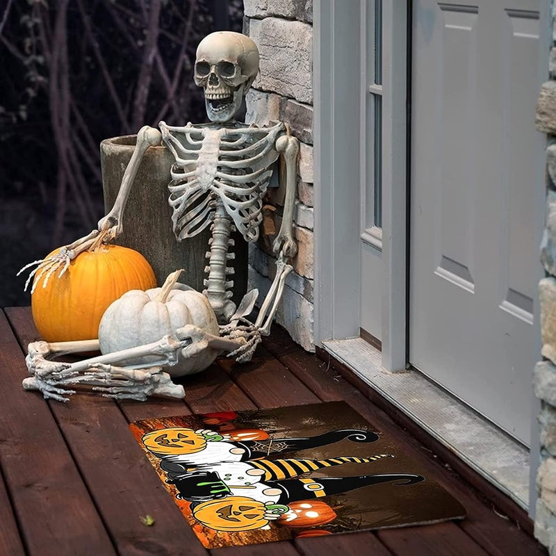 ويوبلز سجادة باب للهالوين، ترحيب بالمنزل، زينة للباب الأمامي، قاعدة مانعة للانزلاق، سجادة داخلية وخارجية لتزيين المنزل في الهالوين - Image 3