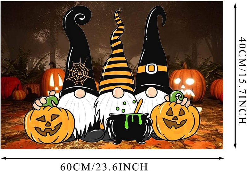 ويوبلز سجادة باب للهالوين، ترحيب بالمنزل، زينة للباب الأمامي، قاعدة مانعة للانزلاق، سجادة داخلية وخارجية لتزيين المنزل في الهالوين - Image 5