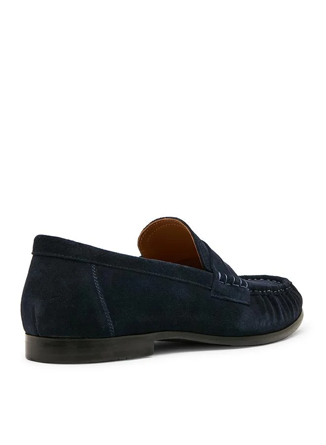 Steve Madden  Passage C Navy Suede Men's Loafers for Men | Best Price UAE
