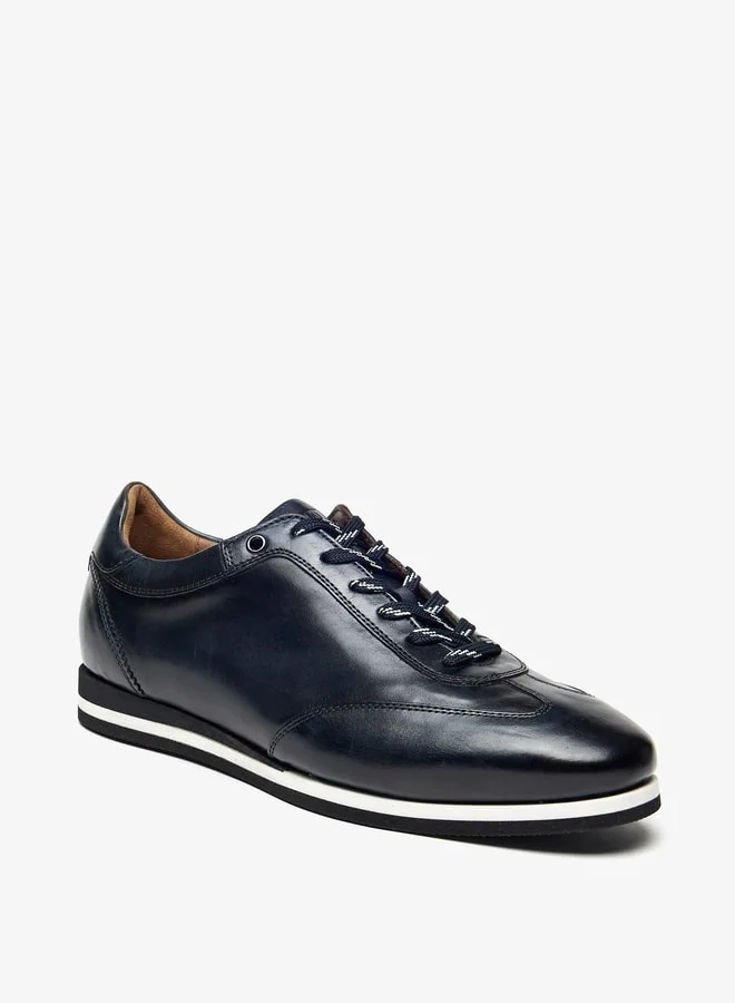 DUCHINI Men's Solid Shoes with Lace-Up Closure