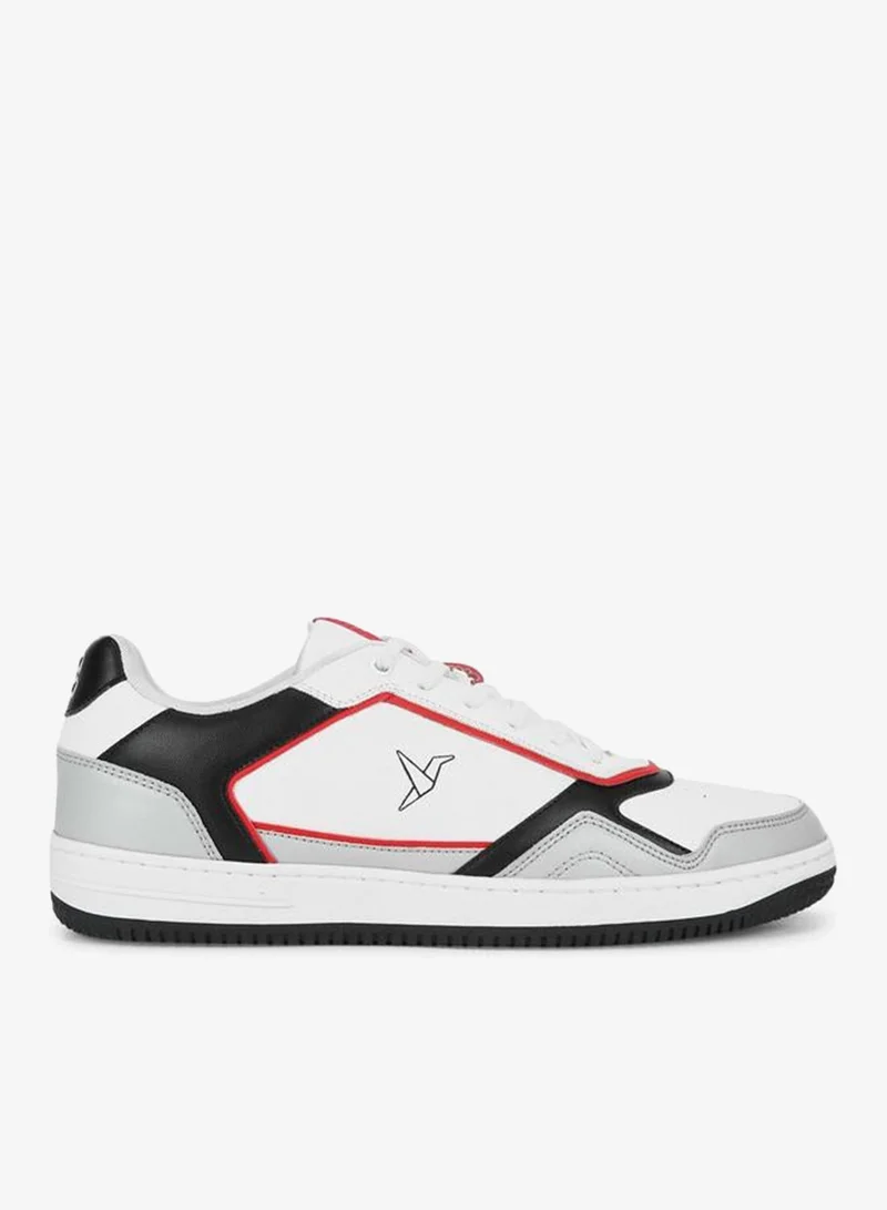 YOHO Men Contrast Panel Lace Up Sneakers