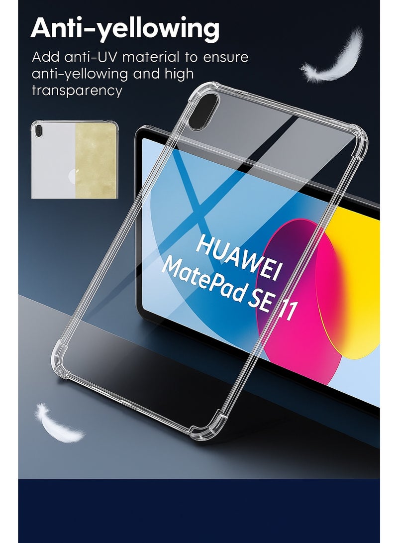 Premium Transparent Case Compatible with Huawei MatePad SE 11 – Slim, Elegant, Shockproof, and Scratch-Resistant Without Hiding the Tablet’s Beautiful Design - Image 1