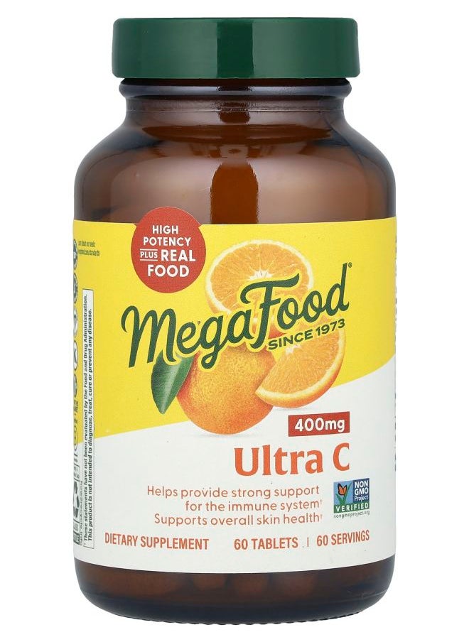 MegaFood Ultra C 400 mg 60 Tablets 
