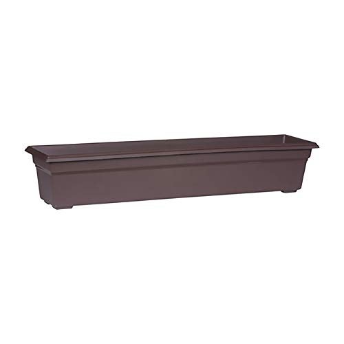Novelty Root Vessel 16363 Brown Countryside Flower Box Planter 36Inch - Image 1