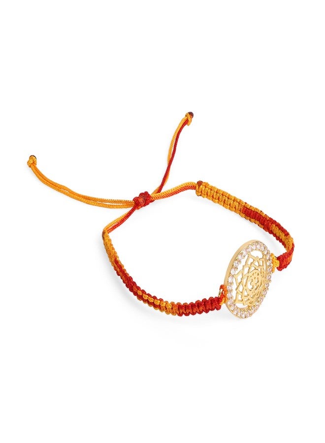 MINUTIAE Mens Rakhi Gift For Brother With Gold Plated Om | Religious & Designer Rakhi Bracelet For Raksha Bandhan/Rakshabandhan | Promotes Positive Energy On Chanting - Image 4