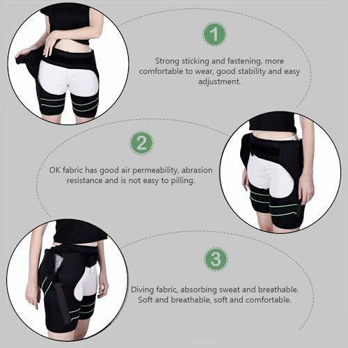 Soulvinee® Groin Support Compression Brace for Hip Flexor Thigh Hamstring Sacroiliac Joint Sciatic NervePain Relief. Binder Harness - Both Hips Protection with Hip Joint Buffer Pads Adjustable Wrap for Men and Women Provides Recovery for Pulled Muscles Free Size Unisex pcs 1 - Image 3