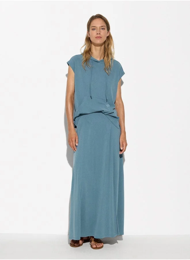 PARFOIS Flowy Long Skirt