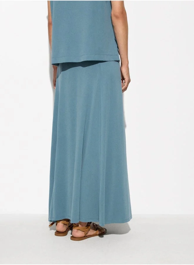 PARFOIS Flowy Long Skirt