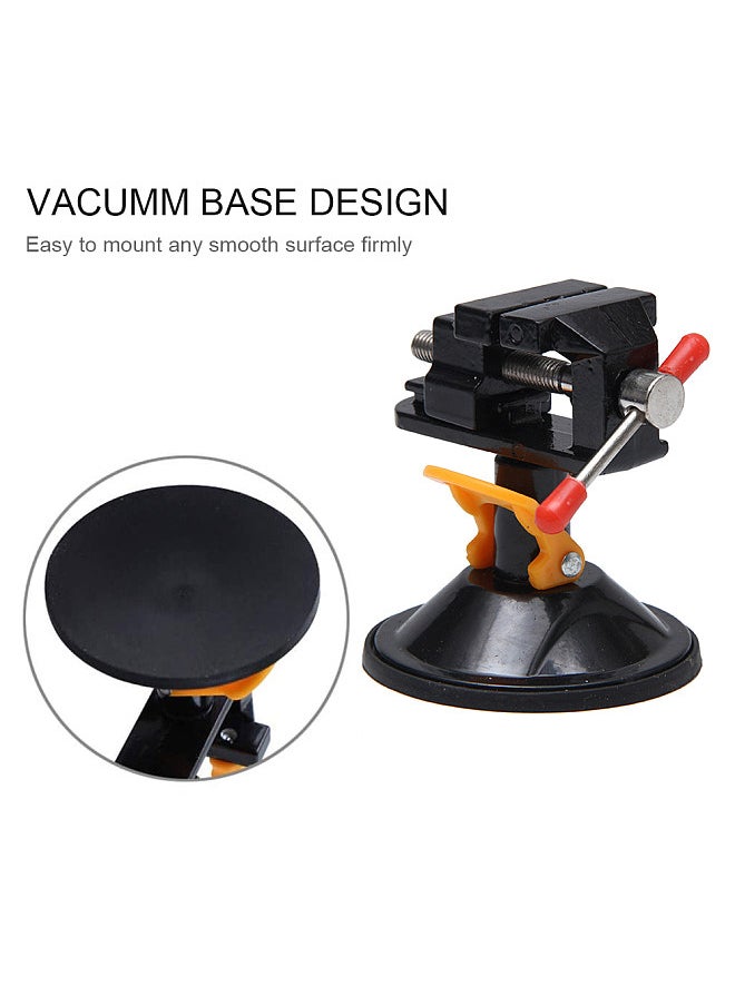 Generic - Mini Suction Vise Clamp Bench Clamp Universal Table Vise Vacuum Base 360 Degrees Swiveling for DIY Sculpture Craft Carving - Image 1