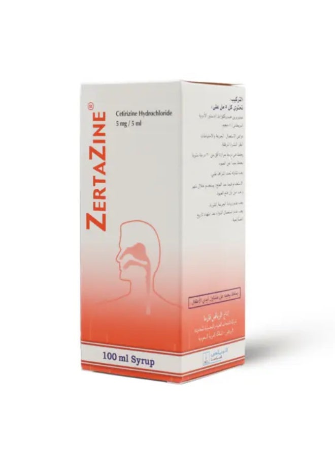 ZERTAZINE 5MG/5ML SYRUP 100ML - Image 1