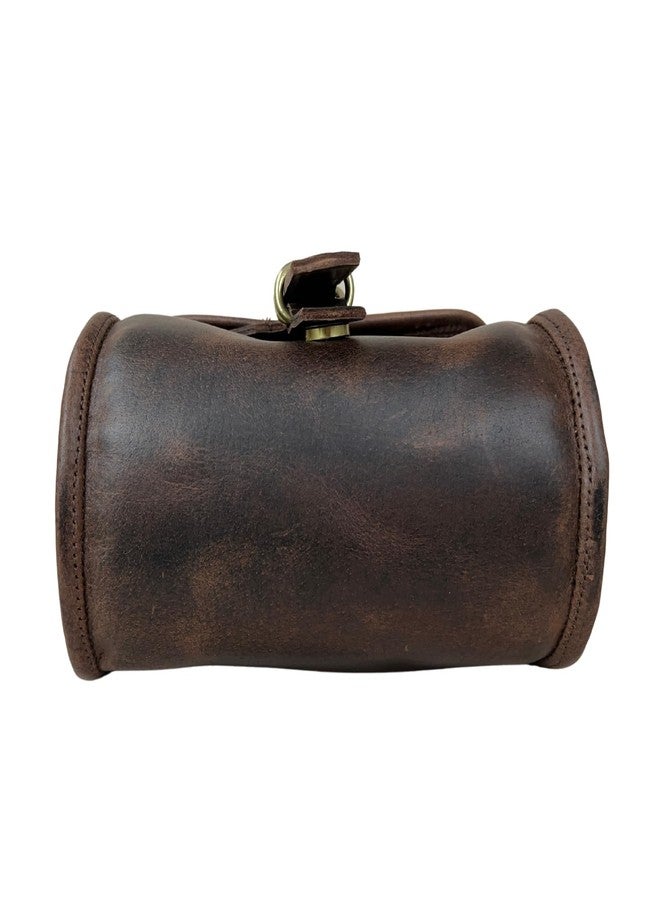 Madosh Genuine Leather Women’s Shoulder Brown Crossbody Flap Over Small Sling Side Purse, Brown, Mini - Image 4