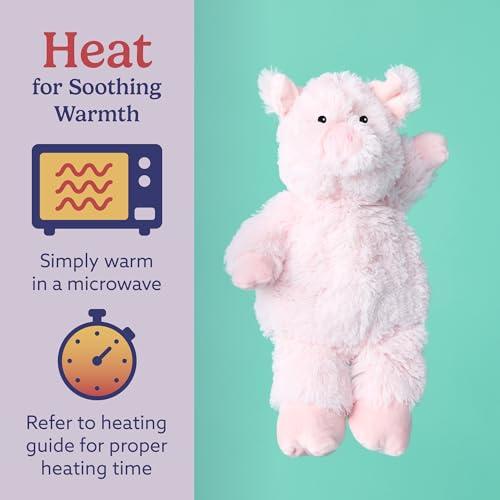 warmies Microwavable & Weighted Stuffed Animals, Pig - Heated Stuffed Animal Plushie for Warmth & Comfort - Cute Soft Plush Toys for Adults & Children (Boys, Girls, Babies & Toddlers) - Image 4