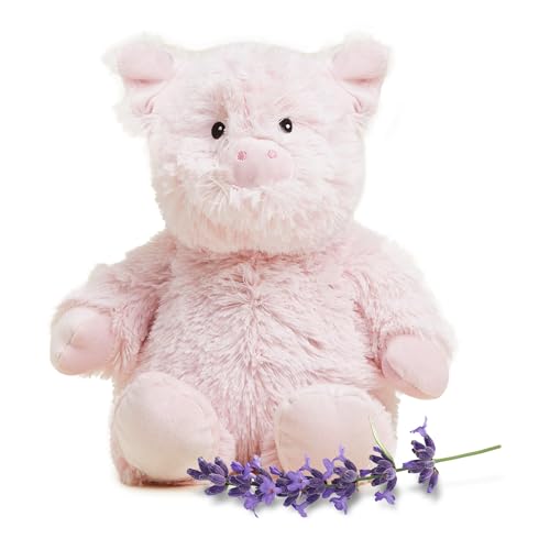 warmies Microwavable & Weighted Stuffed Animals, Pig - Heated Stuffed Animal Plushie for Warmth & Comfort - Cute Soft Plush Toys for Adults & Children (Boys, Girls, Babies & Toddlers) - Image 1