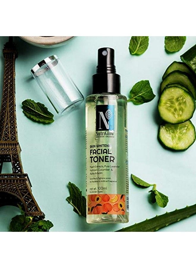 NUTRIGLOW - Advanced Organic Green Apple Facial Toner With Green Apple And Alovera Extracts For Antiageing Reduce Pigmenation Instant Glowing All Skin Types 100 Ml - Image 1