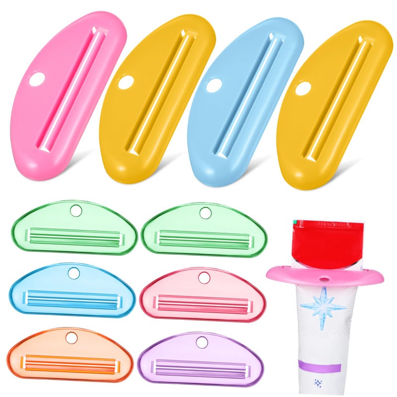 10 Pcs Colorful Toothpaste Tube Squeeze Dispenser Durable for Bathroom Makeup Products - Image 2