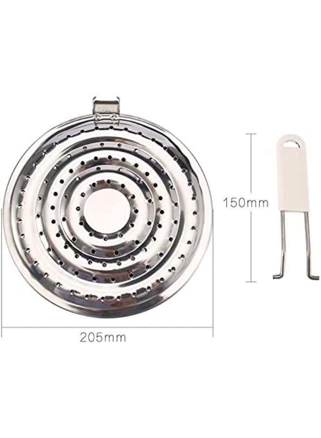 SHAOZHEN 2 Pack Double Thickening Heat Diffuser Reducer Flame Guard Simmer Plate, Stainless Steel for Electric and Gas Stovetops - Image 2