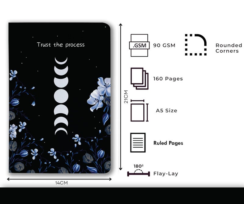BOUND N FOUND 90 GSM A5 Journal: 160 Pages | Ruled | (Trust the Process) - Image 3