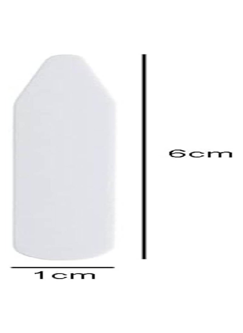 Vitacelli 100 Pieces Collar Stays Plastic Collar Stays Collar Bones Collar Stiffeners Collar Supports for Men Shirts (White 1 x 6 cm)  - Image 3