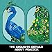 Vziimo Peacock Flowers Building Set 807PCS Peacock Creative Bird Model Home Deocr and Office Art Gift for Mom Women Girlfriend Adults 14 Compatible with Major Brand - Image 4