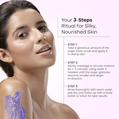 BRYAN  CANDY Bryan & Candy Sugar Body Scrub PH 5.5 For Tan Removal & Exfoliation | For Women & Men | 250g (Lavender & Vanilla Cream) - Image 5