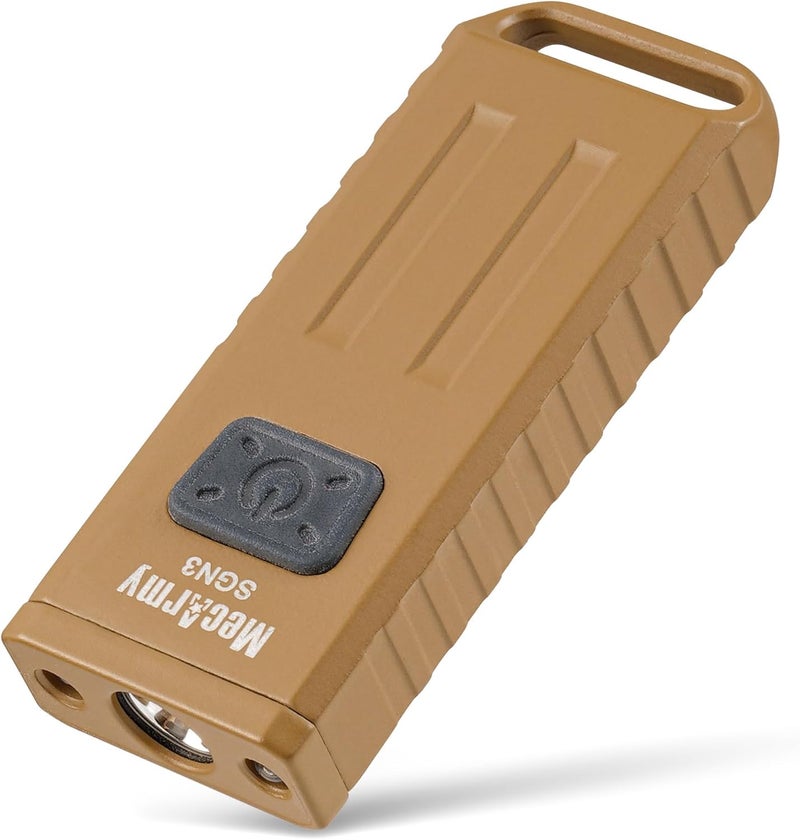 MecArmy SGN3 Mini Portable USB Rechargeable Keychain Flashlight - UV, Red, and White Lights - Image 1