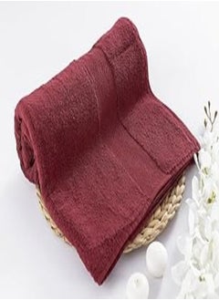 Jacquarddina Jacquarddina Egyptian Hand Towel in Burgungy (Oasis Mint) - 100% Cotton, Quick-Dry, Size 50x100 cm - Luxurious and Absorbent for Home and Spa Use 