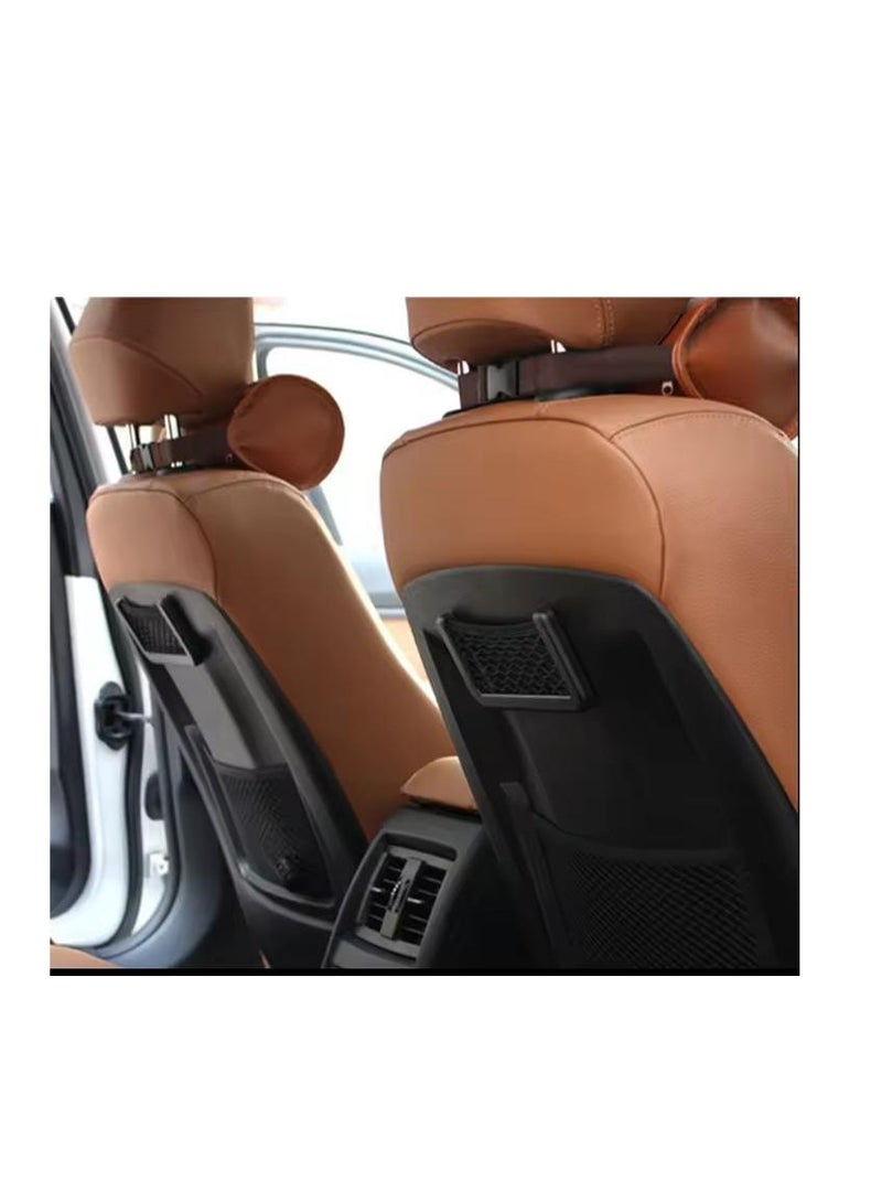 2-Pack Mesh Storage Bag, Smart Phone Organizer Holder with Ultra Clear Adhesive Frame, Car Visor Holder - Image 2