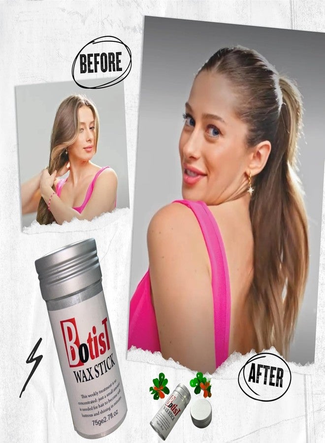 Botist Hair Wax for Women Hair Styling Wax for Hair Wigs Broken Hair Finishing Hair Tamer Stick Hair Sick for Frizzy Hair Wax Sick for Hair Women Baby Hair (Floral) - Image 5
