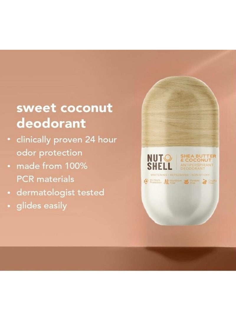 NUTSHELL SHEA BUTTER & COCONUT Roll On 50ml - Image 2