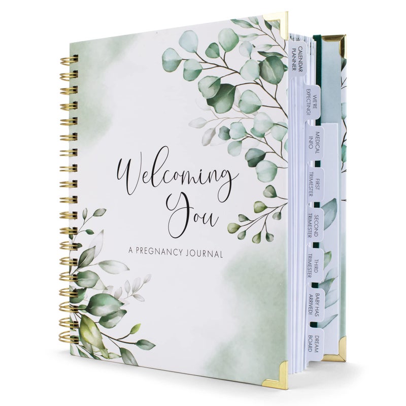 ZICOTO Pregnancy Journal and Memory Book with Stickers and Keepsake Pocket - Lovely Must Have Gift for First Time Moms to Be - The Perfect Planner to Track Your Little Ones Life-Changing Journey - Image 1
