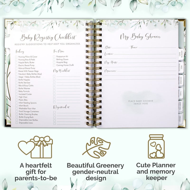 ZICOTO Pregnancy Journal and Memory Book with Stickers and Keepsake Pocket - Lovely Must Have Gift for First Time Moms to Be - The Perfect Planner to Track Your Little Ones Life-Changing Journey - Image 5