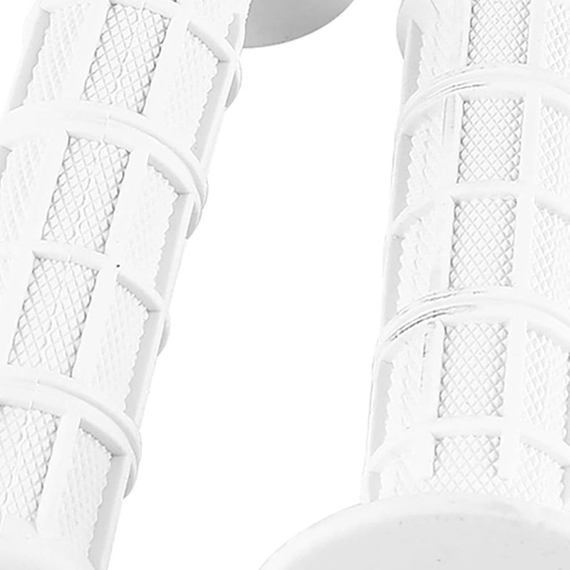 Ejoyous Motorcycle Hand Grips, 22mm 7/8 Universal Vintage Soft Rubber Handle Bar, Motorcycle Accessories Hand Grips for Motocross Scooter Dirt Bike (White) - Image 5