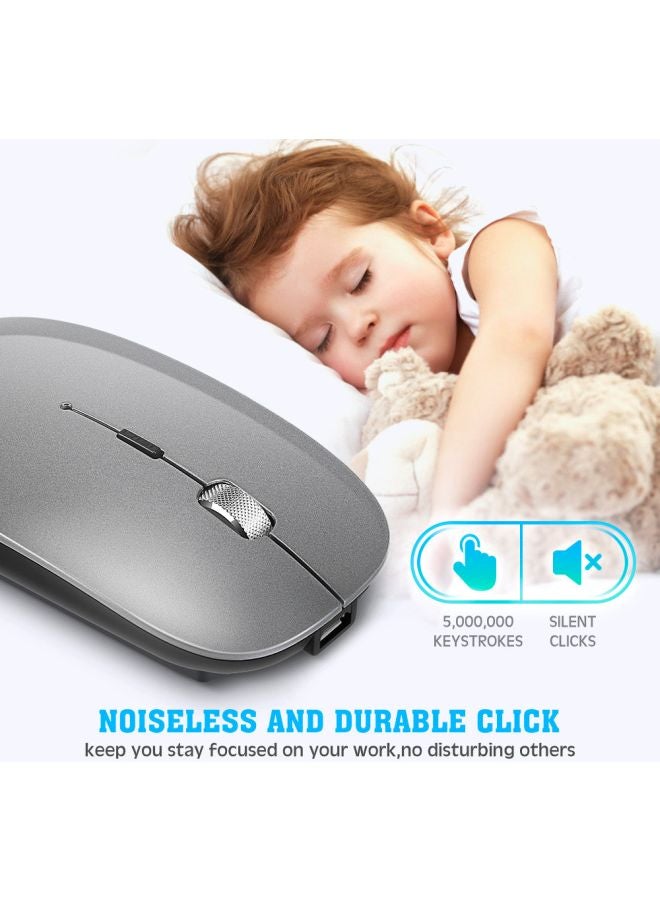 Wireless Dual Mode Mouse Grey - Image 3