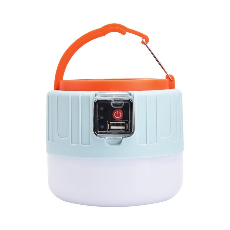 Solar Powered Remote Control Led Emergency Ball Bottle Lamp Usb Rechargeable Night Market Stall Lamp Mobile Camping Tent Light 509 blue solar power display + mobile phone charging 