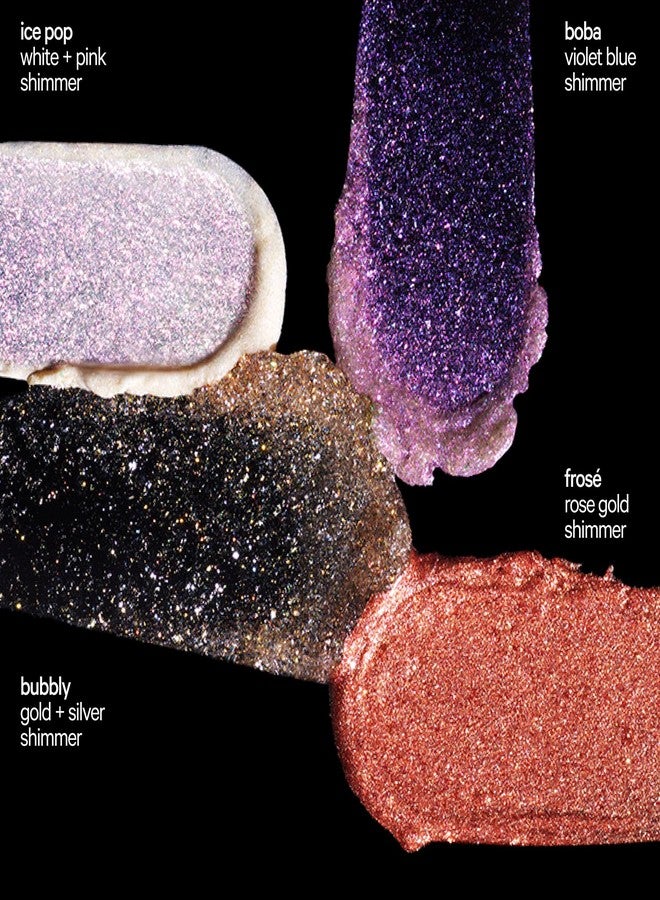 ميلك ميكب ميلك ميك أب كولينج ووتر جيلي شيمر - قلم إضاءة قابل للتكثيف للوجه والجسم لإطلالة لامعة شفافة - تركيبة تدوم طويلاً، مرطبة، وخالية من الجليتر - بوبا (أزرق بنفسجي)، 0.17 أونصة - Image 4