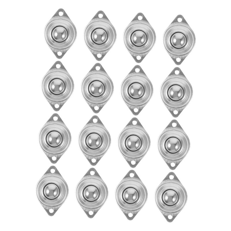 16Pcs 360 Degree Swivel Ball Transfer Bearings Steel Casters for Furniture Industrial Smooth Roller Wheels Replacement - Image 2