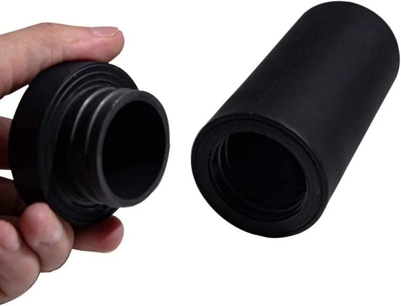 Dish Soap Dispenser: Black Silicone Squeeze Bottle - Countertop Liquid Soap Dispenser for Home Kitchen Bathroom Sink - Image 5