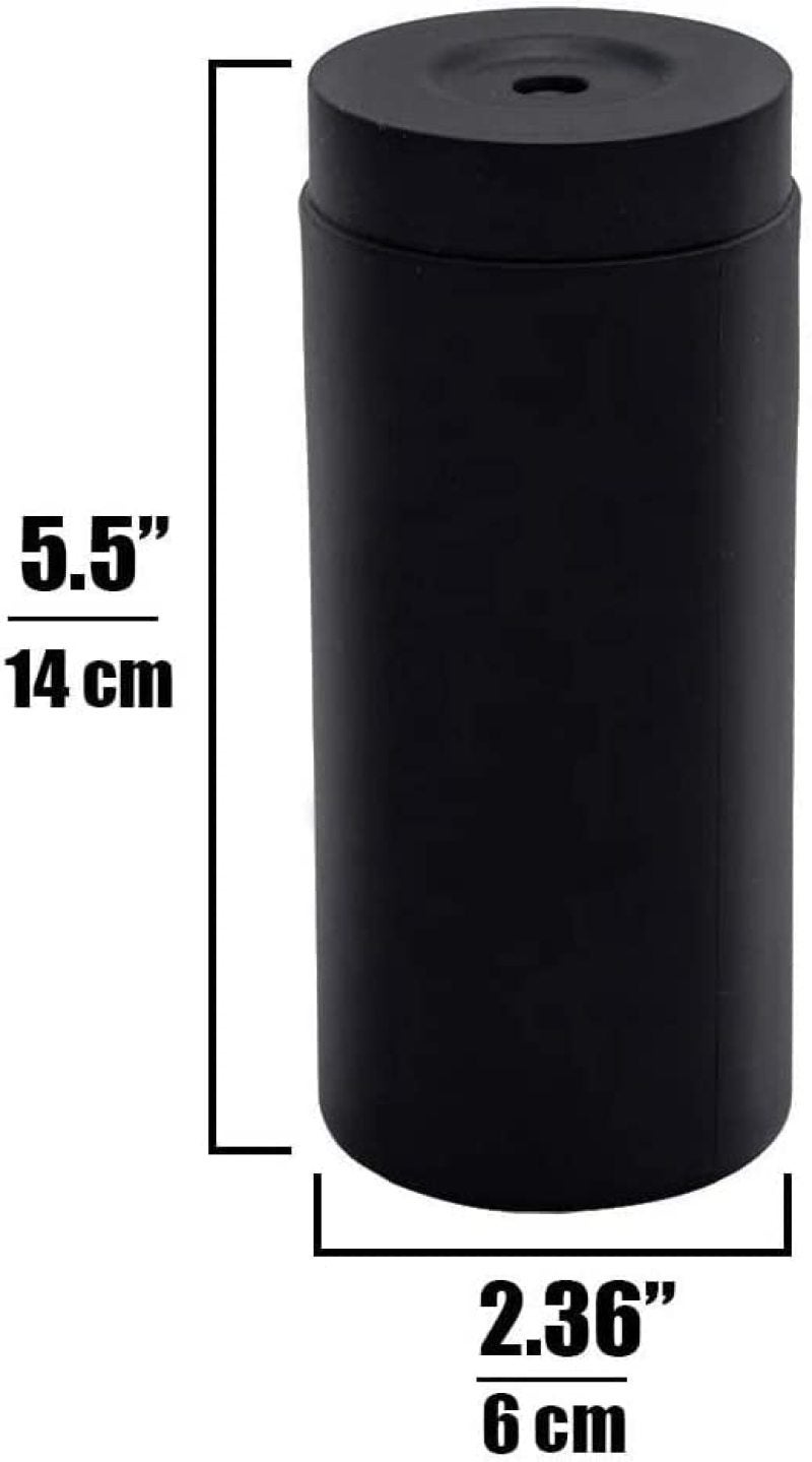 Dish Soap Dispenser: Black Silicone Squeeze Bottle - Countertop Liquid Soap Dispenser for Home Kitchen Bathroom Sink - Image 2