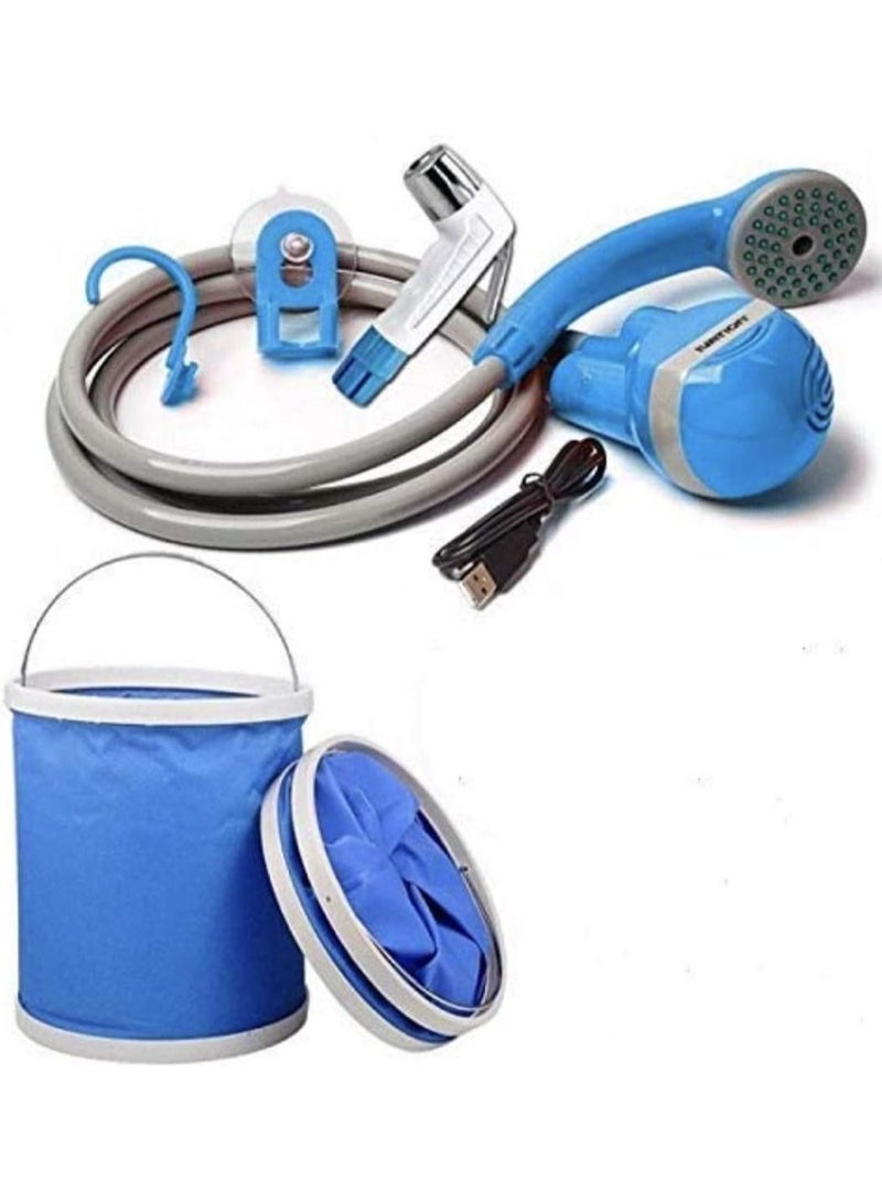 DubaiGallery Electric Outdoor Shower Water Bag Equipment Camping Shower for Travel Car Wash Hiking Flowering Plant Watering - Image 1